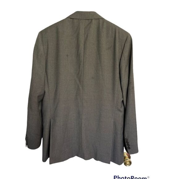 Valentino Gray Stripes Suit.Size 40 - Picture 2 of 16